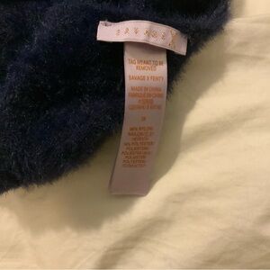 Savage X Fenty Midnight Fuzzy Blue Bra Label Size 3X